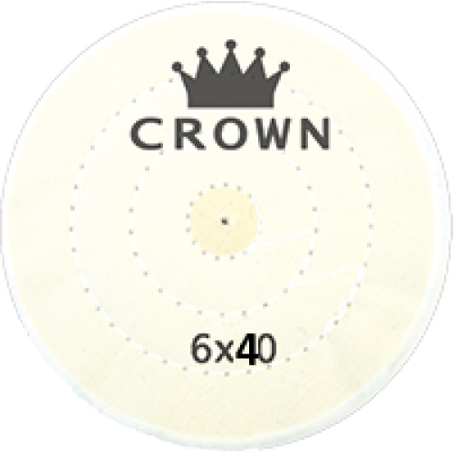 Beyaz Dikişli Cila Bezi Crown 6x40