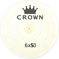 Beyaz Dikişli Cila Bezi Crown 6x50