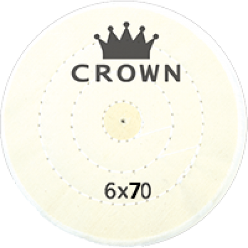 Beyaz Dikişli Cila Bezi Crown 6x70
